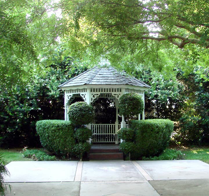The gazebo, wide